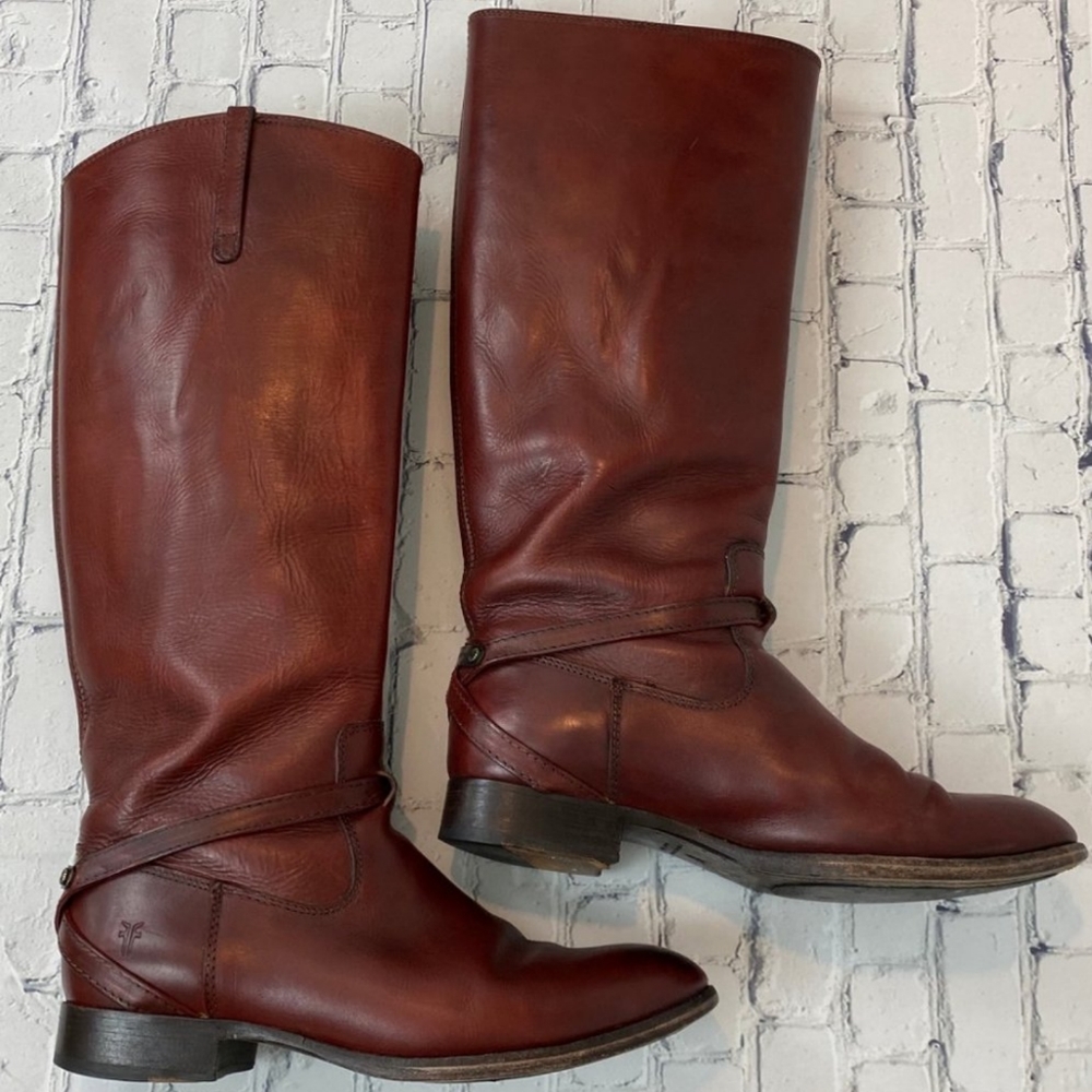 FRYE Lindsay plate boots